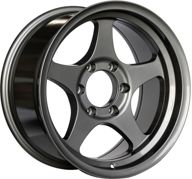 FN Wheels Five Star 17x8.5 -6 6x139.7 Light Gunmetal