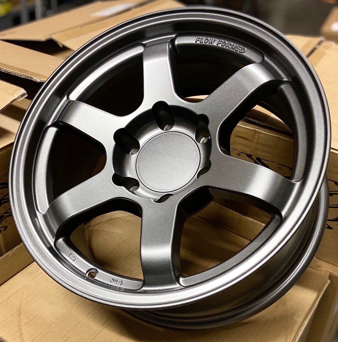 17x8 +0 6x139.7 Six Shooter Flow Formed Matte Gunmetal