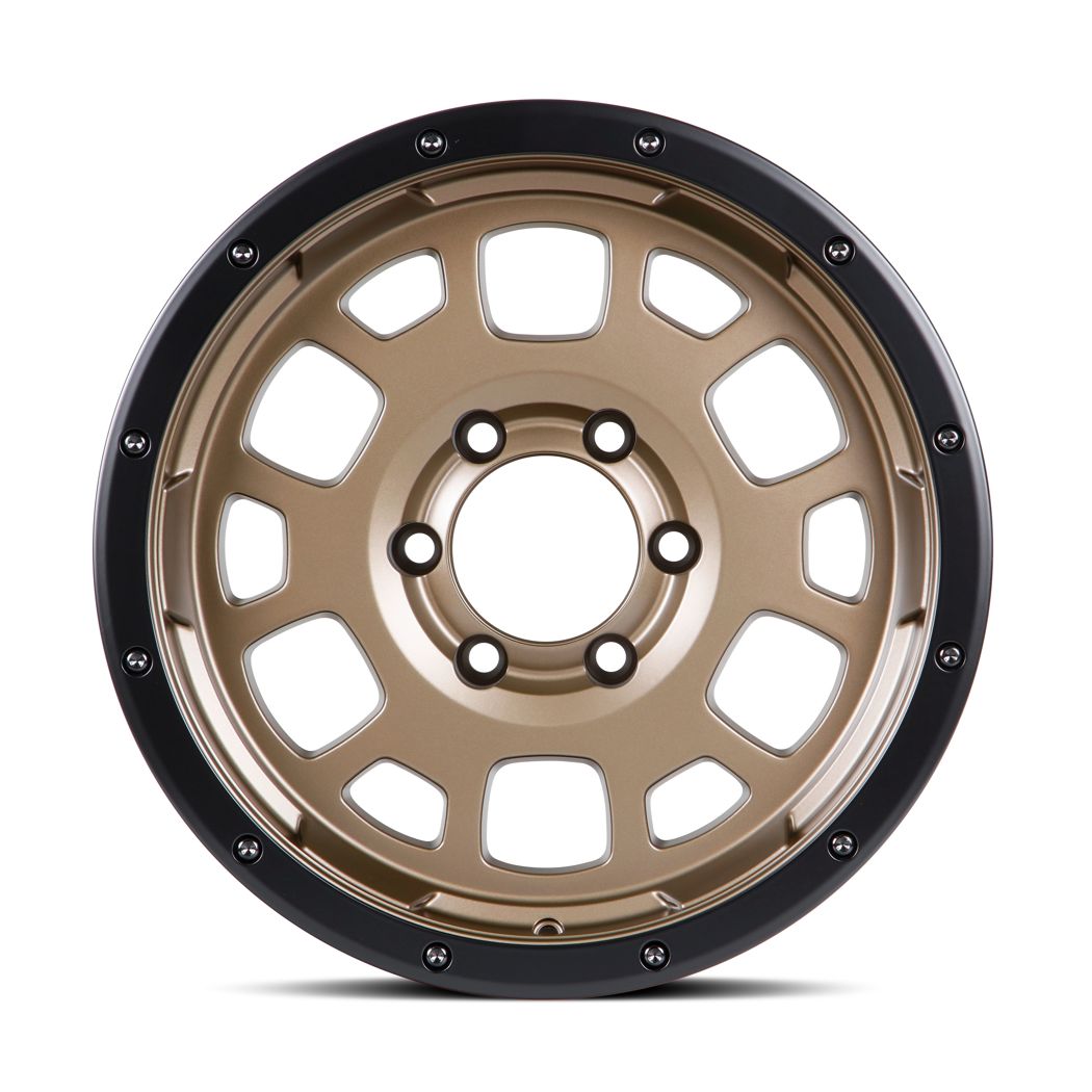 FN Wheels Overlander Spec B 17x8.5 -6 6x139.7 Matte Bronze w/ Matte Black Trim