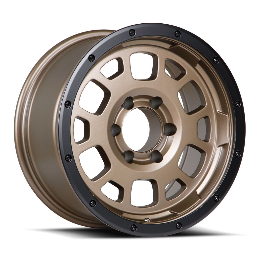 FN Wheels Overlander Spec B 17x8.5 -6 6x139.7 Matte Bronze w/ Matte Black Trim